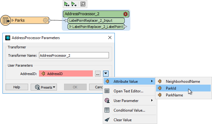 Changing the attribute supplying a value to AddressID